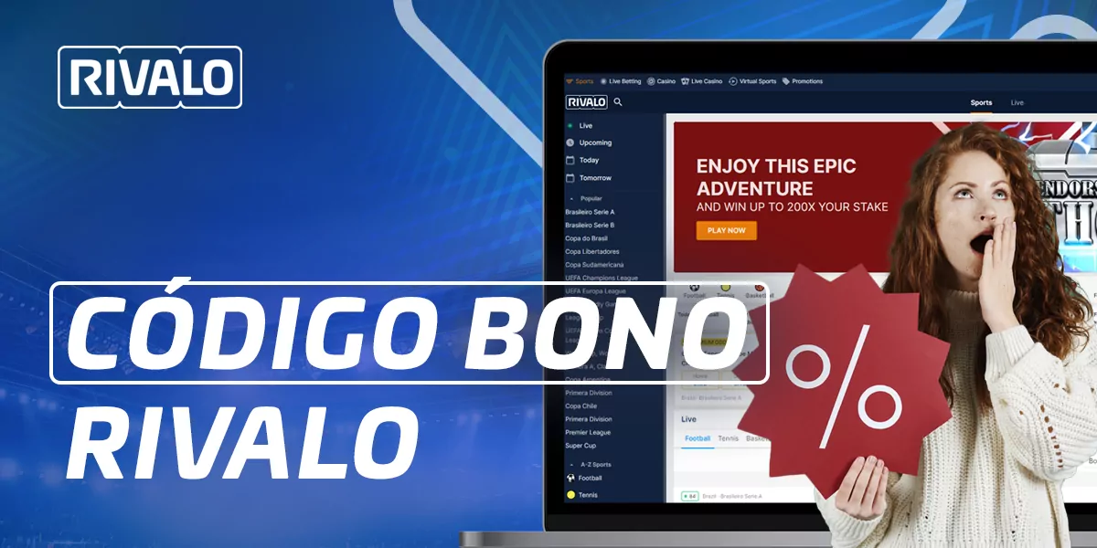 Como usar um código de bónus no site da casa de apostas Rivalo Colômbia